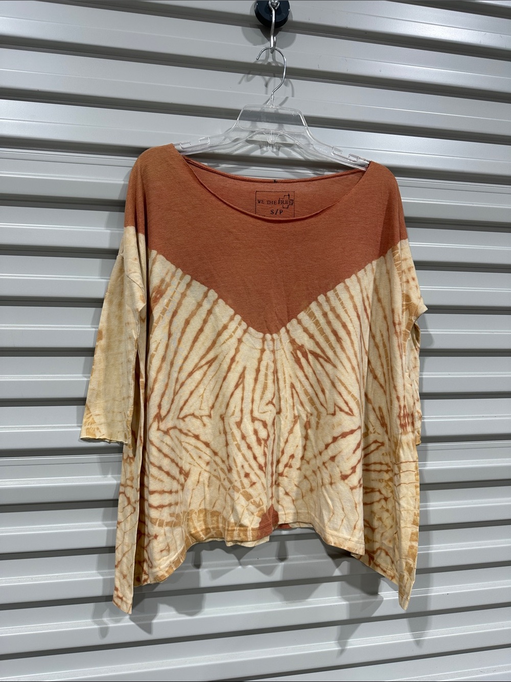 We The Free Rust & Cream Tie-Dye